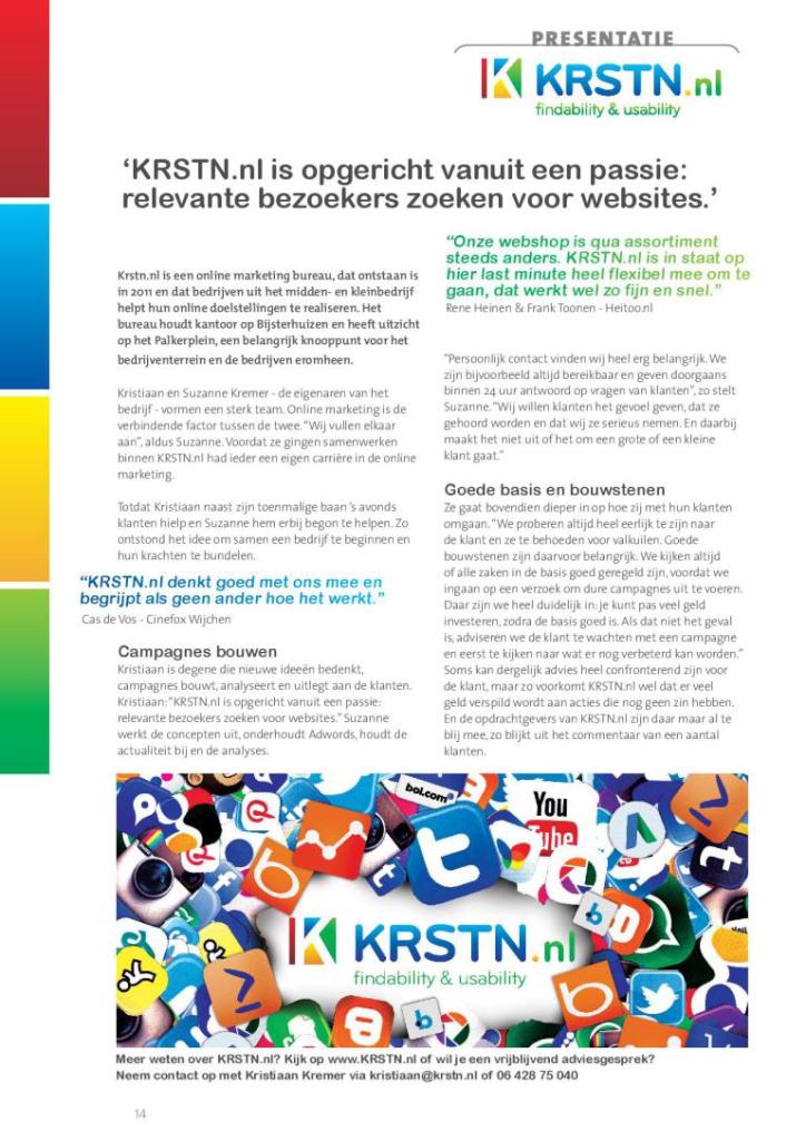 Promotieartikel in opdracht van KRSTN.nl.